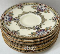 Royal Doulton V23 Demitasse Cup & Saucer Set 12 Pc Art Deco Bone China England