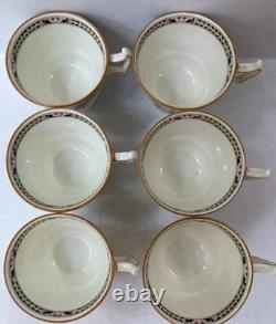 Royal Doulton V23 Demitasse Cup & Saucer Set 12 Pc Art Deco Bone China England