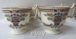 Royal Doulton V23 Demitasse Cup & Saucer Set 12 Pc Art Deco Bone China England