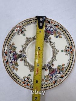 Royal Doulton V23 Demitasse Cup & Saucer Set 12 Pc Art Deco Bone China England