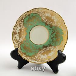 Royal Doulton c1929 Set of 11 Demitasse Cups & Saucers Green Gold BB2693B V603