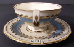 Royal Tettau Gold Gild Porcelain Footed Demitasse Cup & Saucer Germany Set of 8