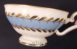 Royal Tettau Gold Gild Porcelain Footed Demitasse Cup & Saucer Germany Set of 8