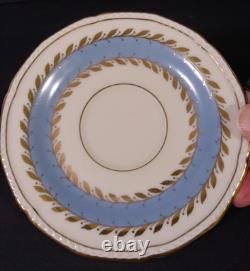 Royal Tettau Gold Gild Porcelain Footed Demitasse Cup & Saucer Germany Set of 8