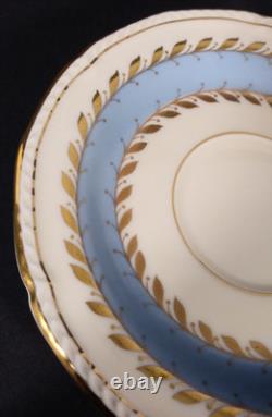 Royal Tettau Gold Gild Porcelain Footed Demitasse Cup & Saucer Germany Set of 8
