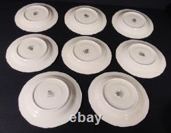 Royal Tettau Gold Gild Porcelain Footed Demitasse Cup & Saucer Germany Set of 8
