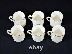 Royal Tuscan Audubon Birds Demitasse 6 Cup & Saucers Fine Bone China Vintage