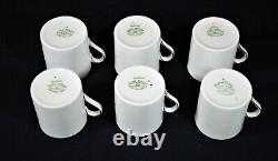 Royal Tuscan Audubon Birds Demitasse 6 Cup & Saucers Fine Bone China Vintage