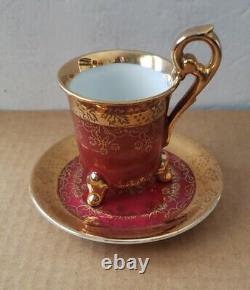 Royal Vienna Demitasse 3 Cups & Saucers Bee Hive Style