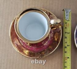 Royal Vienna Demitasse 3 Cups & Saucers Bee Hive Style