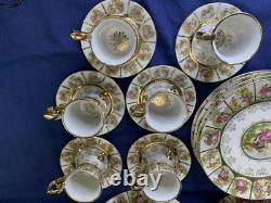 Royal Vienna Porcelain 18Pieces 6 Demitasse TeaCups, 6 Saucers, 6Salad Plates