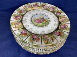 Royal Vienna Porcelain 18Pieces 6 Demitasse TeaCups, 6 Saucers, 6Salad Plates