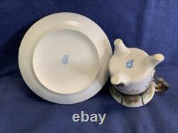 Royal Vienna Porcelain 18Pieces 6 Demitasse TeaCups, 6 Saucers, 6Salad Plates