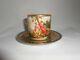 Royal Vienna Porcelain Antique Demitasse Cup And Saucer Beehive Artist Signed