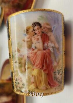 Royal Vienna Style Demitasse Cups & Saucers Amazing, Cherubs