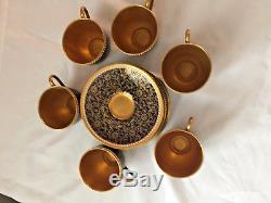 Royal Worcester Antiques Set Of Six Demitasse Espresso Coffee Cups