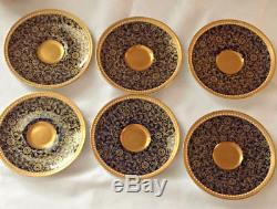 Royal Worcester Antiques Set Of Six Demitasse Espresso Coffee Cups