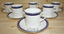 Royal Worcester Avalon Firenze (6) Demitasse Cups, 2 1/2 & (6) Saucers, 5 1/8