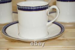 Royal Worcester Avalon Firenze (6) Demitasse Cups, 2 1/2 & (6) Saucers, 5 1/8