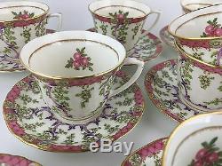 Royal Worcester Cradley set of 12 demitasse cups & 11 saucers