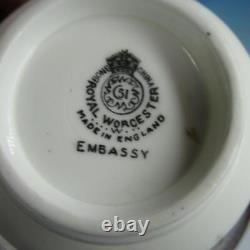 Royal Worcester Embassy Cobalt Blue and Gold 8 Demitasse Cups and 11 Saucers