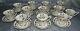 Royal Worcester England Bernina Set Of 12 Demitasse Cups & 11 Matching Saucers