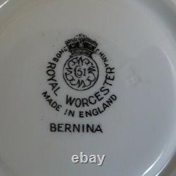 Royal Worcester England Bernina Set of 12 Demitasse Cups & 11 Matching Saucers