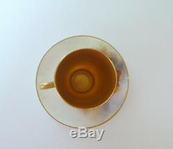Royal Worcester HIGHLAND CATTLE Demitasse Cup & Saucer Signed STINTON AS-IS