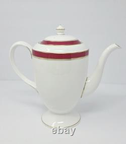 Royal Worcester Howard Coffee Pot Creamer Sugar Bowl 4 Demitasse Cups & Saucers