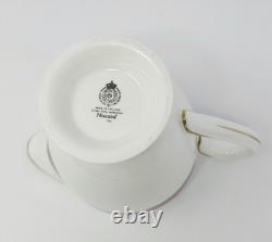 Royal Worcester Howard Coffee Pot Creamer Sugar Bowl 4 Demitasse Cups & Saucers