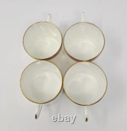Royal Worcester Howard Coffee Pot Creamer Sugar Bowl 4 Demitasse Cups & Saucers