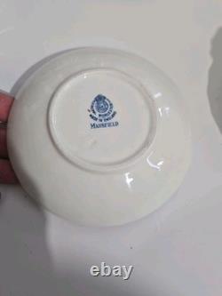 Royal Worcester Mansfield Demitasse Cups And Saucers Set Of 8