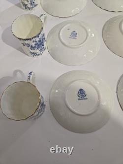 Royal Worcester Mansfield Demitasse Cups And Saucers Set Of 8