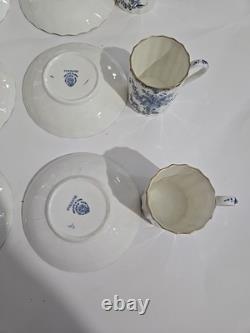 Royal Worcester Mansfield Demitasse Cups And Saucers Set Of 8