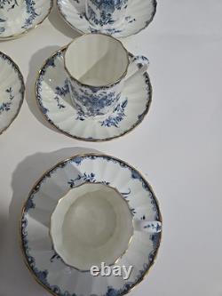 Royal Worcester Mansfield Demitasse Cups And Saucers Set Of 8