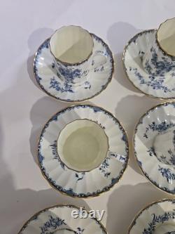 Royal Worcester Mansfield Demitasse Cups And Saucers Set Of 8
