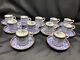 Royal Worcester Royal Lily England Set Of 11 Demitasse Cups & Saucers