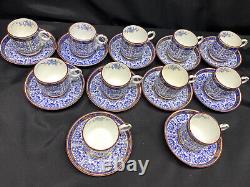 Royal Worcester ROYAL LILY England Set of 11 Demitasse Cups & Saucers