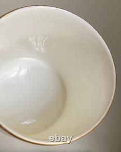 Royal Worcester Set of 2 1924 Jeweled Cabinet Demitasse Cups & Saucers