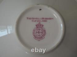 Royal Worcester YellowithBlack Demitasse Cup & Saucer (x2) (Cowell & Hubbard)