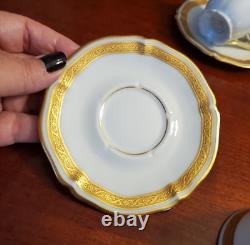 Royale Limoges Demitasse Cups and Saucers Bone China (Lot of 8)