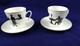 Russian Imperial Porcelain 1744 St. Petersburg Demitasse With Saucer- Set Of Two