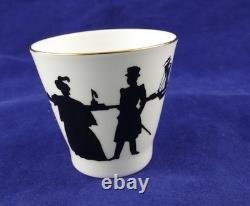 Russian Imperial Porcelain 1744 St. Petersburg Demitasse with Saucer- Set of Two