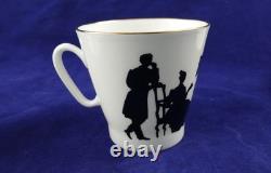 Russian Imperial Porcelain 1744 St. Petersburg Demitasse with Saucer- Set of Two