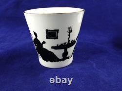 Russian Imperial Porcelain 1744 St. Petersburg Demitasse with Saucer- Set of Two