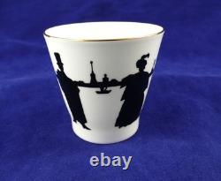 Russian Imperial Porcelain 1744 St. Petersburg Demitasse with Saucer- Set of Two