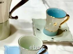 SALE! RARE 10Pc. Vintage French ARTICHAUT Demitasse / Espresso Cups & Saucers