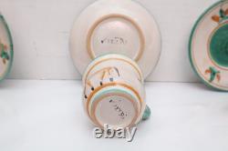 SET 6 Cassetta VTG Vietri Italy Campagna Shephard Farm Demitasse Cups Espresso