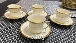 SET OF 4 Royal Doulton Chantilly Demitasse Cups & Saucers England
