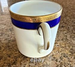 SET OF 6 COALPORT ELITE ROYALE DEMITASSE CUPS & SAUCERS Excellent